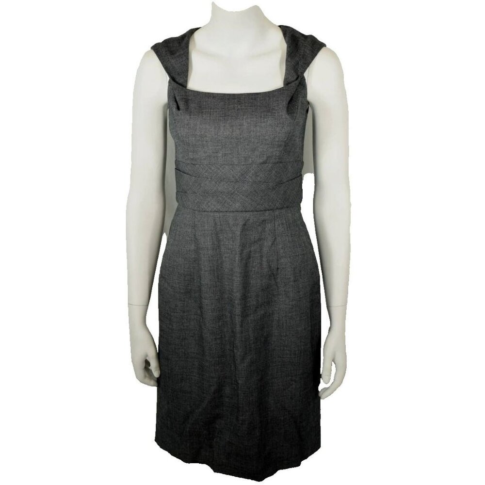 White House Black Market Womens Size 2 Gray Sleeveless Sheath Dress
